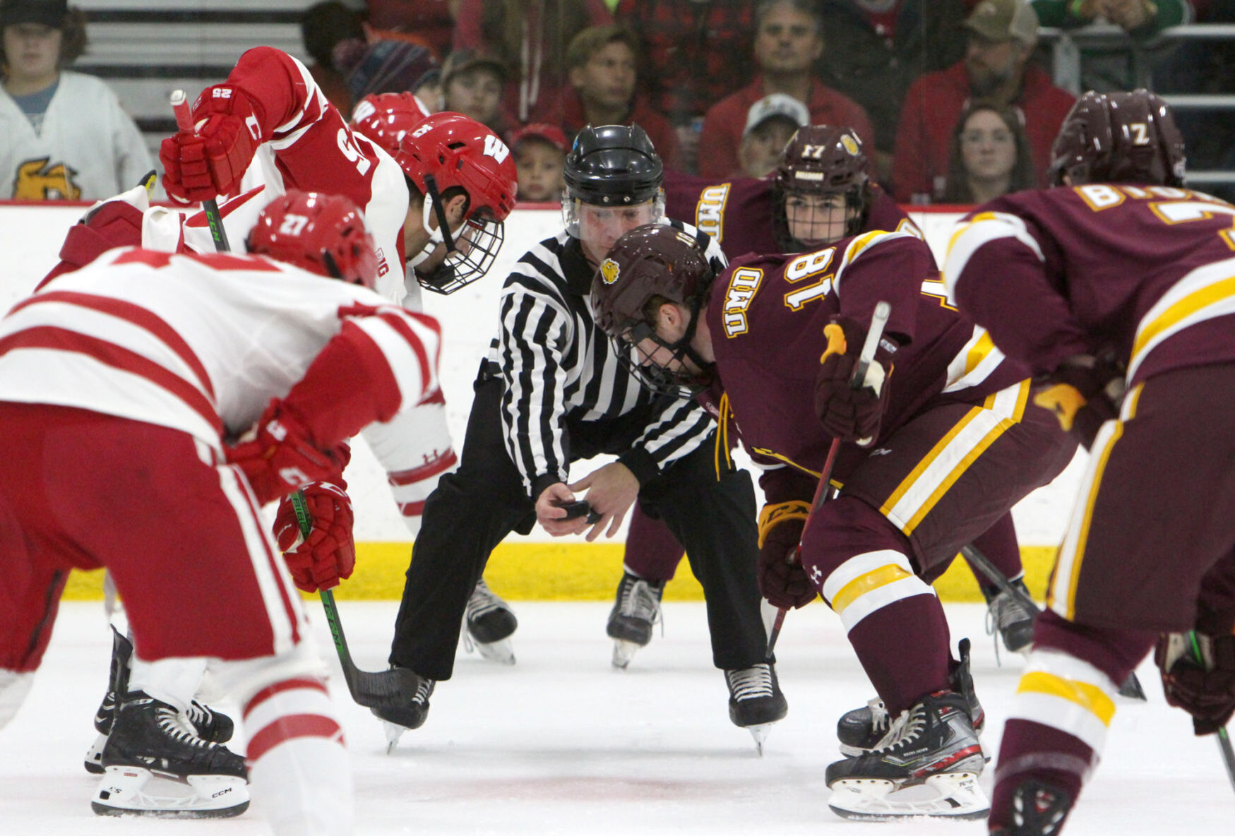 University of Wisconsin vs University of Minnesota-Duluth men's hockey scrimmage 10-3-21